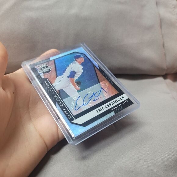 Eric Cerantola 2021 Panini Elite Extra Edition autographed holographic card #139 - Picture 11 of 13